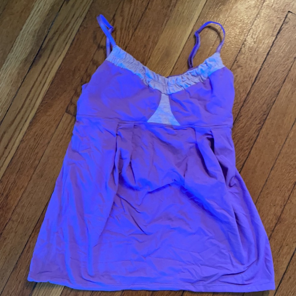 Lululemon purple yogi dance tank size 6